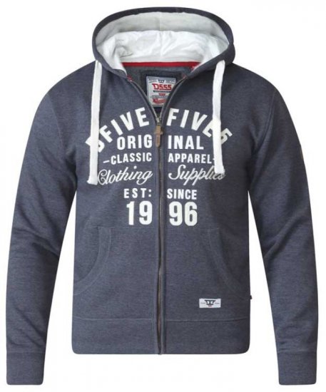 D555 Vadal Full Zip Hoodie Charcoal - φούτερ/Φούτερ με κουκούλα - φούτερ/Φούτερ με κουκούλα ανδρικά μεγάλα μεγέθη 