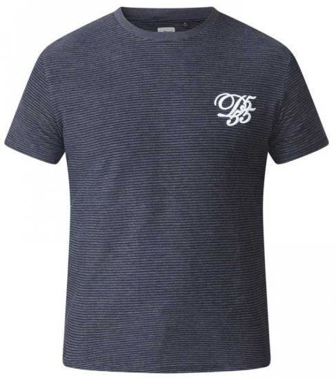 D555 Agler Waffle T-shirt Charcoal - Μακό μπλουζάκια - Aνδρικά μπλουζεσ μεγάλα μεγέθη