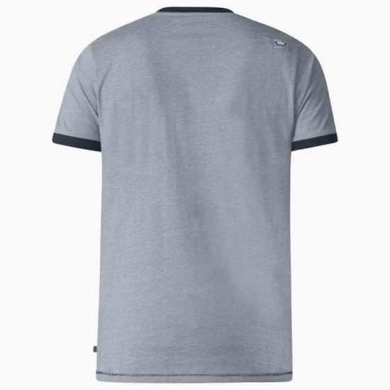 D555 Howie Fine Stripe T-shirt Grey - Μακό μπλουζάκια - Aνδρικά μπλουζεσ μεγάλα μεγέθη