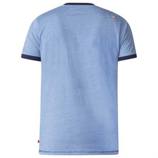D555 Howie Fine Stripe T-shirt Blue - Μακό μπλουζάκια - Aνδρικά μπλουζεσ μεγάλα μεγέθη