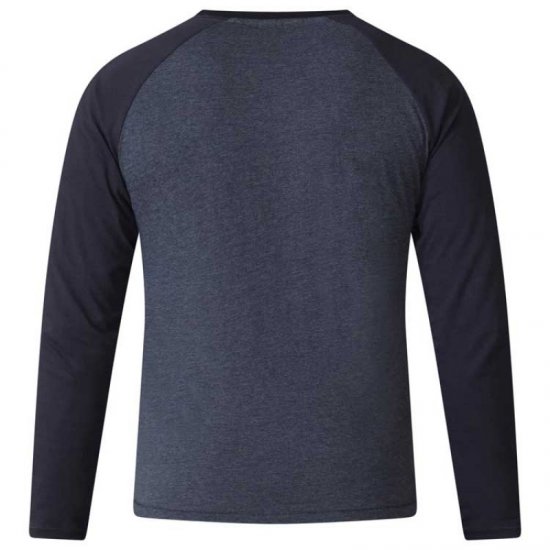 D555 Neill Long Sleeve T-shirt Black - Μακό μπλουζάκια - Aνδρικά μπλουζεσ μεγάλα μεγέθη
