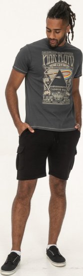 D555 HANLEY Official Pink Floyd Crew Neck T-Shirt Dark Grey TALL SIZES - ΑΝΔΡΙΚΑ ΡΟΥΧΑ MT-6XLT - Μεγέθη TALL