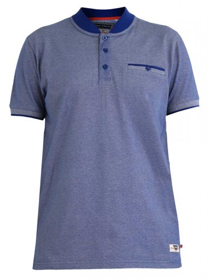 D555 Owen Colorless Polo Blue - Πόλο μπλουζάκια - Aνδρικά μπλουζακια πολο μεγάλα μεγέθη