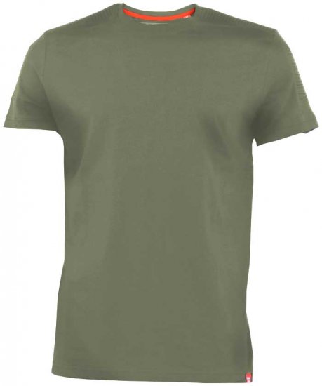 D555 Callum T-shirt Khaki - Μακό μπλουζάκια - Aνδρικά μπλουζεσ μεγάλα μεγέθη
