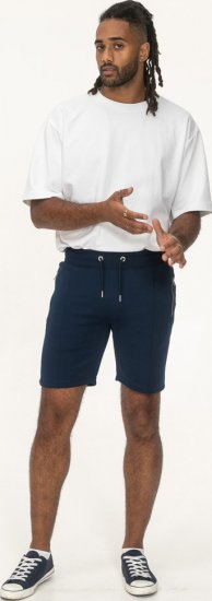 D555 Spalding Elasticated Waist Interlock Shorts Navy - Αθλητικές φόρμες/σορτσάκια - Αθλητικές Φόρμες ανδρικεσ μεγάλα μεγέθη