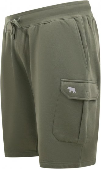 D555 Wigan 1 Elasticated Waist Fleece Cargo Shorts Khaki - Αθλητικές φόρμες/σορτσάκια - Αθλητικές Φόρμες ανδρικεσ μεγάλα μεγέθη