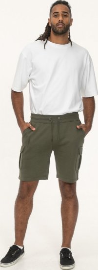 D555 Wigan 1 Elasticated Waist Fleece Cargo Shorts Khaki - Αθλητικές φόρμες/σορτσάκια - Αθλητικές Φόρμες ανδρικεσ μεγάλα μεγέθη