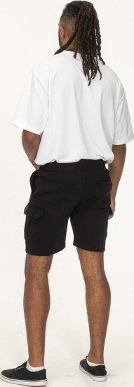 D555 Wigan 2 Elasticated Waist Fleece Cargo Shorts Black - Αθλητικές φόρμες/σορτσάκια - Αθλητικές Φόρμες ανδρικεσ μεγάλα μεγέθη