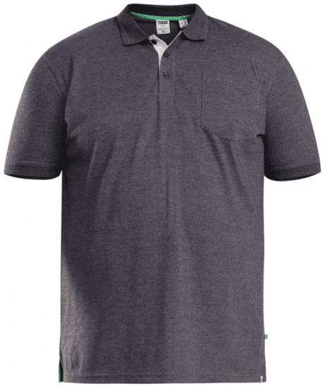 D555 Grant Polo Shirt Charcoal - Πόλο μπλουζάκια - Aνδρικά μπλουζακια πολο μεγάλα μεγέθη