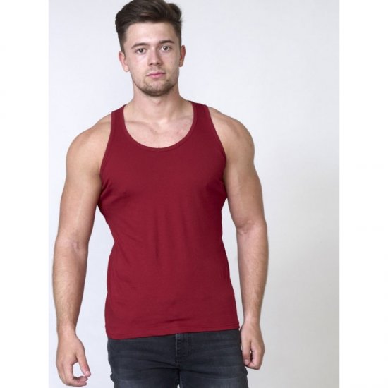 D555 Fabio Tanktop Red - Μακό μπλουζάκια - Aνδρικά μπλουζεσ μεγάλα μεγέθη