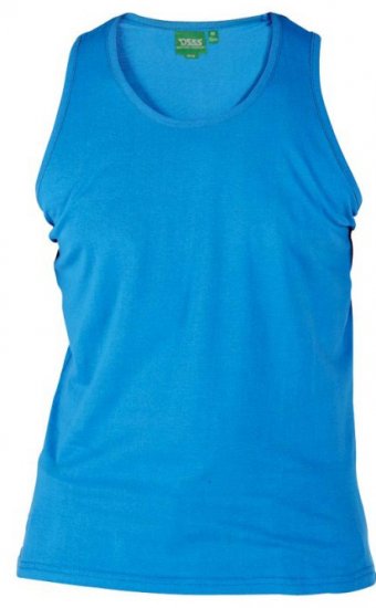 D555 Fabio Tanktop Blue - Μακό μπλουζάκια - Aνδρικά μπλουζεσ μεγάλα μεγέθη