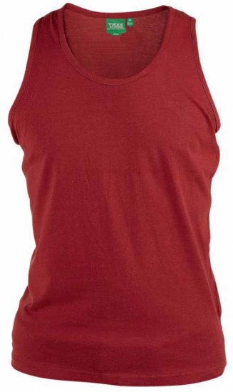 D555 Fabio Tanktop Red - Μακό μπλουζάκια - Aνδρικά μπλουζεσ μεγάλα μεγέθη