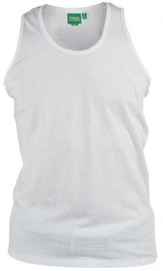 D555 Fabio Tanktop White - Μακό μπλουζάκια - Aνδρικά μπλουζεσ μεγάλα μεγέθη