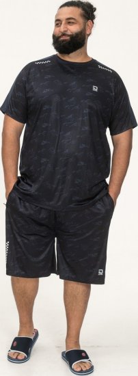 D555 Solihull Dry Wear Light Weight Poly Crew Neck T-Shirt Navy - Αθλητικά ρούχα & Outdoor - Aθλητικα ρούχα μεγάλα μεγέθη ανδρικά