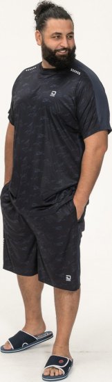 D555 Solihull Dry Wear Light Weight Poly Crew Neck T-Shirt Navy - Αθλητικά ρούχα & Outdoor - Aθλητικα ρούχα μεγάλα μεγέθη ανδρικά