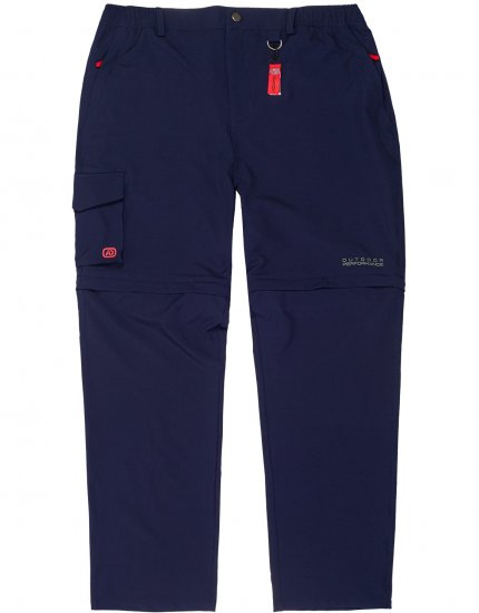Adamo Tobias Outdoor Zipp-off Pants Navy - Αθλητικά ρούχα & Outdoor - Aθλητικα ρούχα μεγάλα μεγέθη ανδρικά