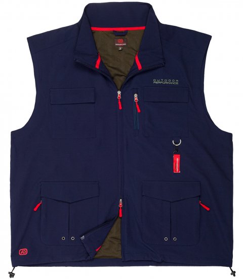 Adamo Tommy Outdoor Vest Navy - Αθλητικά ρούχα & Outdoor - Aθλητικα ρούχα μεγάλα μεγέθη ανδρικά