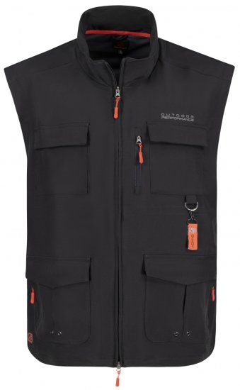 Adamo Tommy Outdoor Vest Black - Αθλητικά ρούχα & Outdoor - Aθλητικα ρούχα μεγάλα μεγέθη ανδρικά