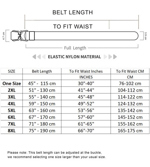 D555 Dale Tactical Stretch Webbing Belt with Heavy Duty Quick Release Buckle Khaki - Ζώνες - Ανδρικές ζώνες μεγάλα μεγέθη
