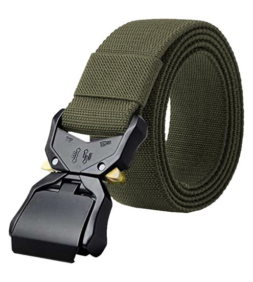D555 Dale Tactical Stretch Webbing Belt with Heavy Duty Quick Release Buckle Khaki - Ζώνες - Ανδρικές ζώνες μεγάλα μεγέθη