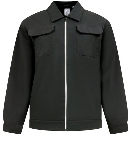 D555 Wimbledon Couture Stretch Jacket with Zipper Black TALL SIZE - Μπουφάν - Aνδρικά μπουφαν μεγάλα μεγέθη