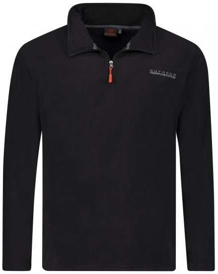 Adamo Vancouver Fleece Sweater Black - Αθλητικά ρούχα & Outdoor - Aθλητικα ρούχα μεγάλα μεγέθη ανδρικά