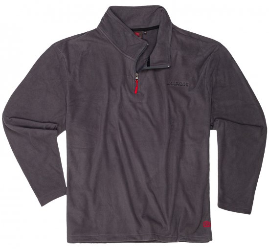 Adamo Vancouver Fleece Sweater Grey - Αθλητικά ρούχα & Outdoor - Aθλητικα ρούχα μεγάλα μεγέθη ανδρικά