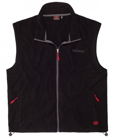 Adamo Montreal Fleece Vest Black - Αθλητικά ρούχα & Outdoor - Aθλητικα ρούχα μεγάλα μεγέθη ανδρικά