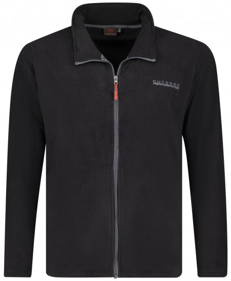 Adamo Tampa Fleece Jacket Black TALL SIZES - ΑΝΔΡΙΚΑ ΡΟΥΧΑ MT-6XLT - Μεγέθη TALL