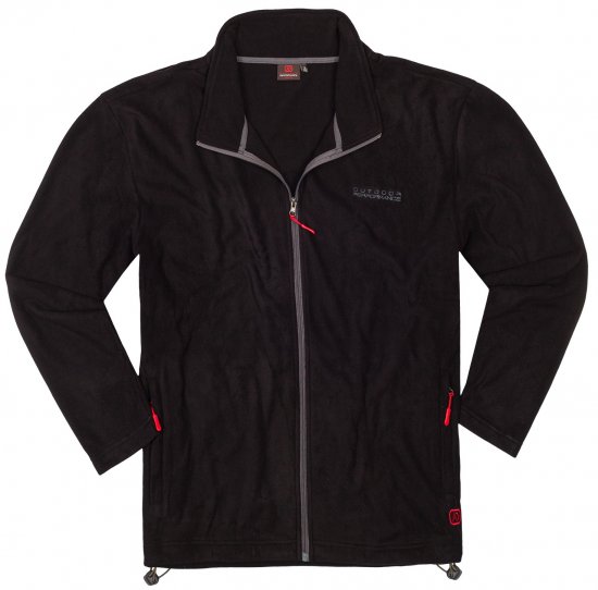 Adamo Toronto Fleece Jacket Black - Αθλητικά ρούχα & Outdoor - Aθλητικα ρούχα μεγάλα μεγέθη ανδρικά