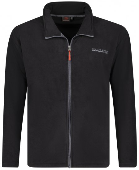 Adamo Toronto Fleece Jacket Black - Αθλητικά ρούχα & Outdoor - Aθλητικα ρούχα μεγάλα μεγέθη ανδρικά