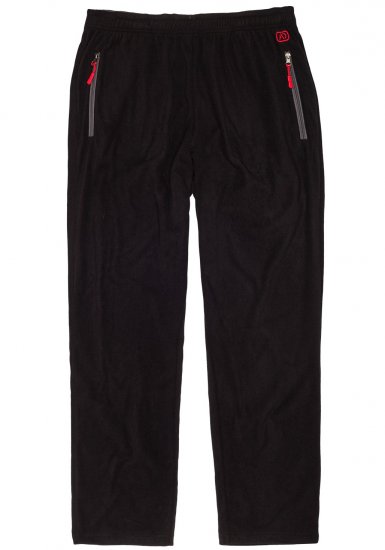Adamo Ottawa Fleece Pants Black - Αθλητικά ρούχα & Outdoor - Aθλητικα ρούχα μεγάλα μεγέθη ανδρικά