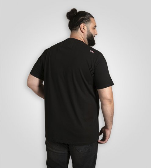 D555 Ginza Tokyo with Dragon Crew Neck T-shirt Black - Μακό μπλουζάκια - Aνδρικά μπλουζεσ μεγάλα μεγέθη