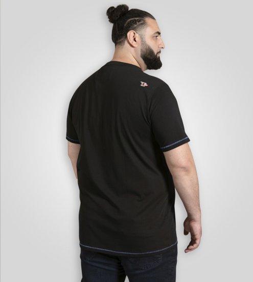 D555 Dewsbury Skeleton On Bike Crew Neck T-Shirt Black TALL SIZE - ΑΝΔΡΙΚΑ ΡΟΥΧΑ MT-6XLT - Μεγέθη TALL