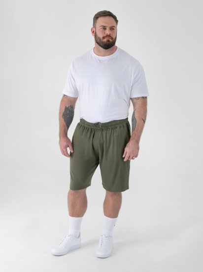 D555 Mitchell 1 Stretch Σορτς με Ελαστική Μέση Χακί - Αθλητικές φόρμες/σορτσάκια - Αθλητικές Φόρμες ανδρικεσ μεγάλα μεγέθη