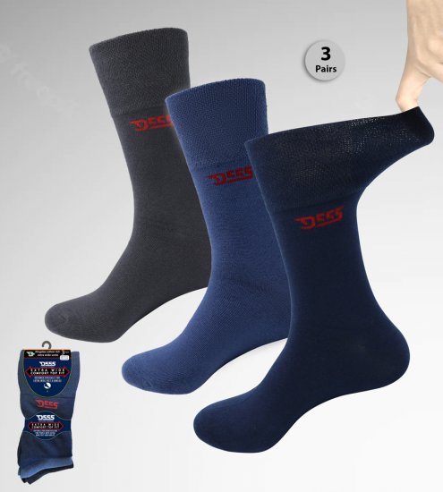 D555 Harold 2 Multi Color Pack of 3 Extra Wide Comfort Fit Socks - Εσώρουχα/Μαγιό - Aνδρικά Εσώρουχα μεγάλα μεγέθη