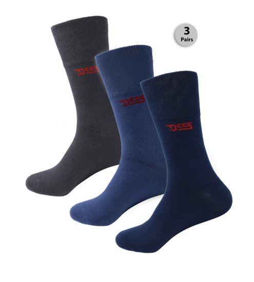 D555 Harold 2 Multi Color Pack of 3 Extra Wide Comfort Fit Socks - Εσώρουχα/Μαγιό - Aνδρικά Εσώρουχα μεγάλα μεγέθη