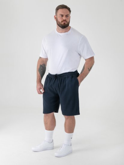 D555 Mitchell 2 Stretch Σορτς με Ελαστική Μέση Σκούρο Μπλε - Αθλητικές φόρμες/σορτσάκια - Αθλητικές Φόρμες ανδρικεσ μεγάλα μεγέθη