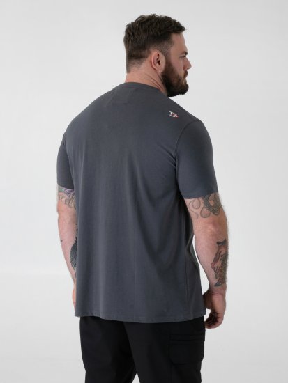 D555 Craig Gorilla Biker Μπλούζα με Τύπωμα Σκούρο Γκρι - Μακό μπλουζάκια - Aνδρικά μπλουζεσ μεγάλα μεγέθη