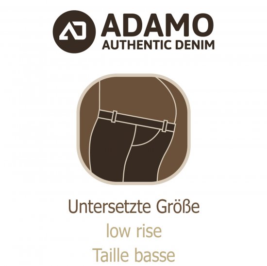 Adamo 5-Pocket Low Rise Jeans Dark Navy - Τζιν και παντελόνια - Aνδρικα τζιν παντελόνια μεγάλα μεγέθη