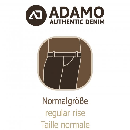 Adamo 5-Pocket Regular Rise Jeans Dark Navy - Τζιν και παντελόνια - Aνδρικα τζιν παντελόνια μεγάλα μεγέθη