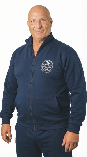 20 Nodi Grecale Gym Jacket Navy - φούτερ/Φούτερ με κουκούλα - φούτερ/Φούτερ με κουκούλα ανδρικά μεγάλα μεγέθη 
