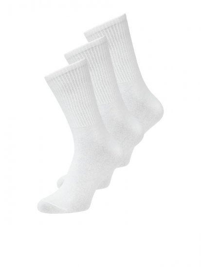Jack & Jones Charles Κάλτσες τένις Λευκό 3-pack - Εσώρουχα/Μαγιό - Aνδρικά Εσώρουχα μεγάλα μεγέθη