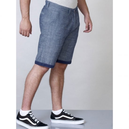 D555 Cliff Shorts Navy - Σορτς - Aνδρικεσ βερμουδεσ μεγαλα μεγάλα μεγέθη