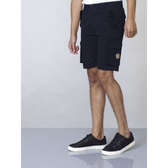 D555 Larry Cargo Shorts Navy - Σορτς - Aνδρικεσ βερμουδεσ μεγαλα μεγάλα μεγέθη