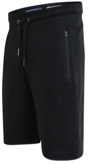 D555 Jackie Ribbed Jersey Shorts Black - Αθλητικές φόρμες/σορτσάκια - Αθλητικές Φόρμες ανδρικεσ μεγάλα μεγέθη
