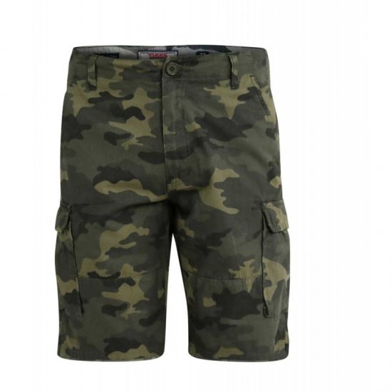 D555 Marty Camo Shorts Green - Σορτς - Aνδρικεσ βερμουδεσ μεγαλα μεγάλα μεγέθη