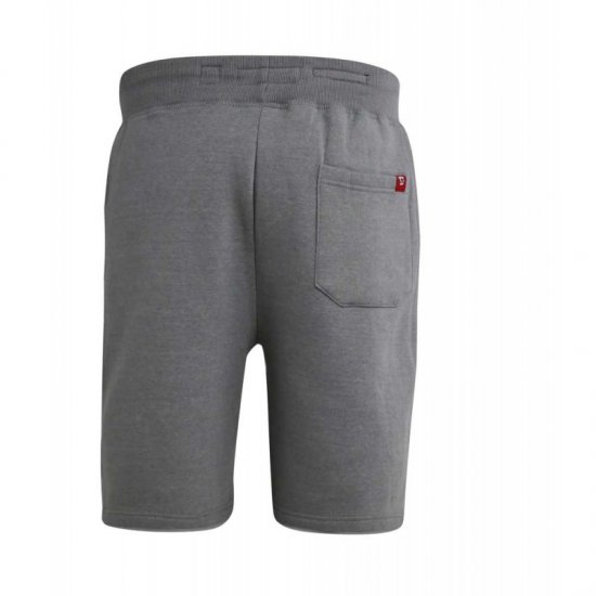 D555 Lindon Jersey Shorts Grey - Αθλητικές φόρμες/σορτσάκια - Αθλητικές Φόρμες ανδρικεσ μεγάλα μεγέθη