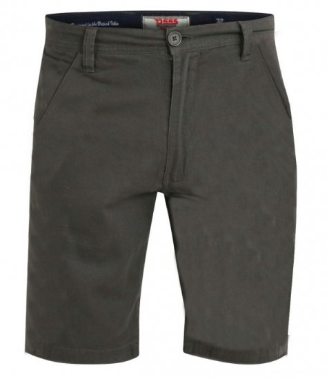 D555 Opala-2 Khaki Stretch Chino Shorts - Σορτς - Aνδρικεσ βερμουδεσ μεγαλα μεγάλα μεγέθη