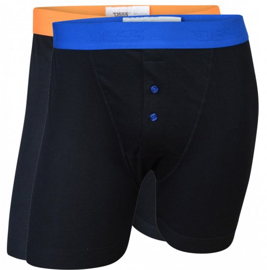 D555 Ranger Boxershorts Black 2-pack - Εσώρουχα/Μαγιό - Aνδρικά Εσώρουχα μεγάλα μεγέθη